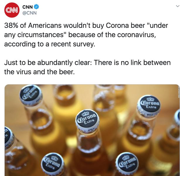 Fake News - CNN Corona Beer